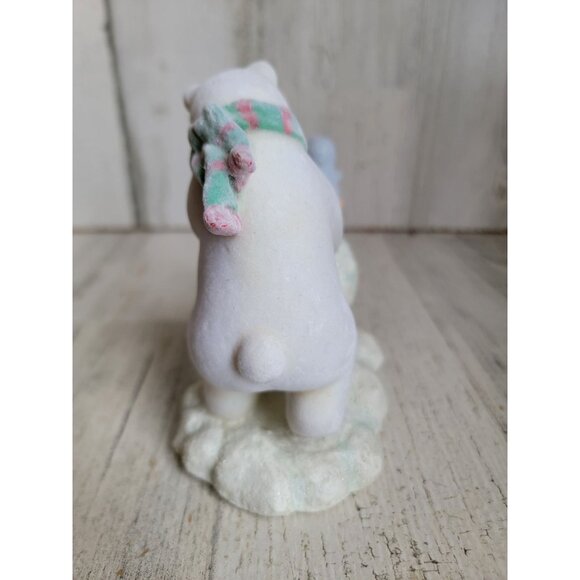 Russ snowy days Flocked polar‎ bear penguin Snowman Xmas figure - Picture 6 of 8